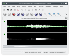 sound editor for KDE