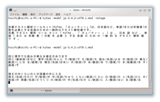 example segmentation for Japanese 