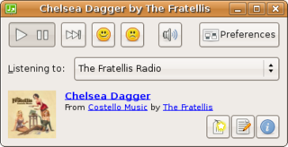 Last.fm audio player