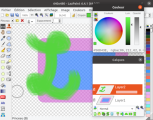 LazPaint Colors and Layers