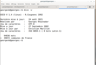features "Dico" (French dictionary), by Rene Cougnenc