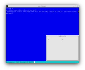 Text editor with block and binary operations