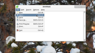 GTK+ based simple text editor