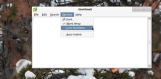 GTK+ based simple text editor
