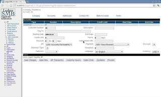 Contact entry screen