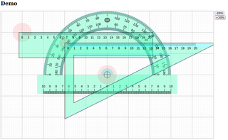 Tools ordinarily available in school kits for geometry