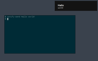 sends desktop notifications to a notification daemon (Utilities)