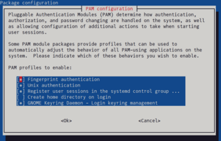 Runtime support for the PAM library