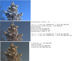 raw image decoder library (tools)