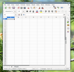 office productivity suite -- spreadsheet