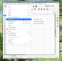 office productivity suite -- spreadsheet
