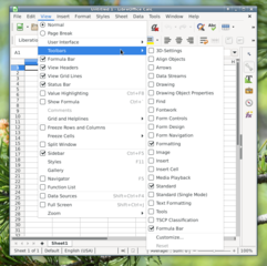 office productivity suite -- spreadsheet