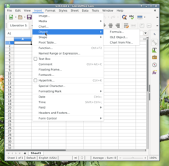 office productivity suite -- spreadsheet