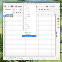 office productivity suite -- spreadsheet