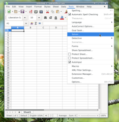 office productivity suite -- spreadsheet