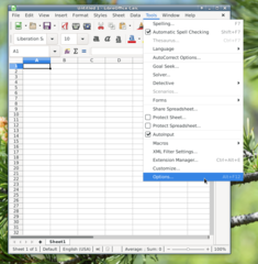 office productivity suite -- spreadsheet