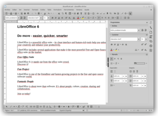 Libreoffice with GTK3 interface
