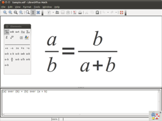office productivity suite -- equation editor