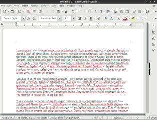 From LibreOffice version 5.2.3.1. The package libreoffice-gtk is installed.