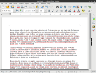 From LibreOffice version 5.2.3.1. The package libreoffice-gtk is installed.