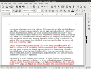 From LibreOffice version 5.2.3.1. The package libreoffice-gtk is installed.