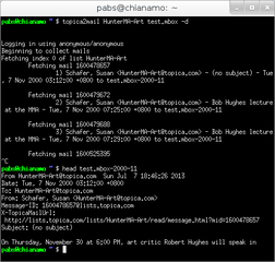 Perl module to read emails from a Topica mailing list
