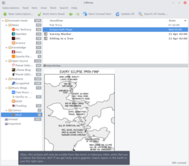 feed/news/podcast client with plugin support