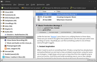 feed/news/podcast client with plugin support