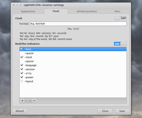 settings editor for the LightDM GTK+ Greeter