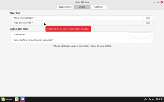 LightDM Settings Configuration Tool