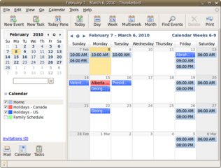 Calendar Extension for Thunderbird/Icedove