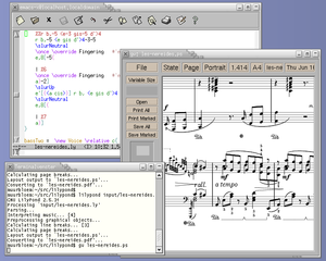 program for typesetting sheet music