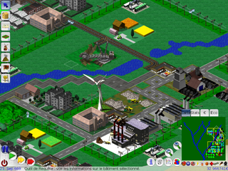 City simulator game with polished graphics