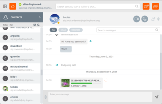 SIP softphone - graphical client (transitional package)