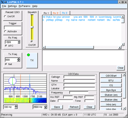program for operating PSK31/RTTY modes with X GUI