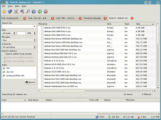 Port of the Windows file-sharing program, DC++