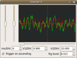 an oscilloscope DSSI plugin