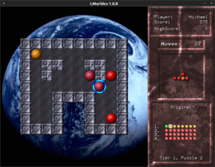 game where you build figures out of colored marbles