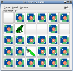 Children's game based on the "memory" card game