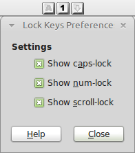 keyboard lock keys applet for the GNOME2 panel