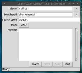 Search strings in ODF and OOXML documents
