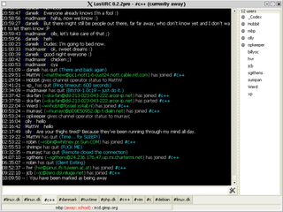 simple gtk-based IRC client