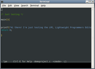 Lightweight Programmer's Editor