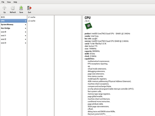 graphical information about hardware configuration