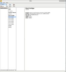 graphical information about hardware configuration