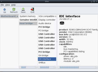 graphical information about hardware configuration
