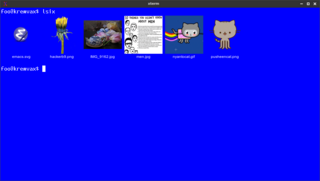 Show thumbnails in terminal using sixel graphics