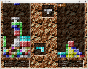 very polished Tetris clone with CPU opponents
