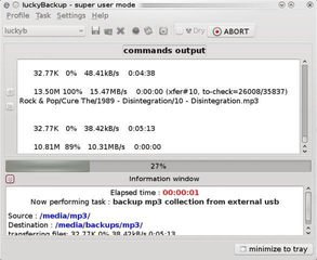 rsync-based GUI data backup utility