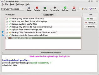 rsync-based GUI data backup utility